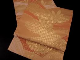 【逸品】　リサイクル　絹　川島織物謹製　六通　袋帯
